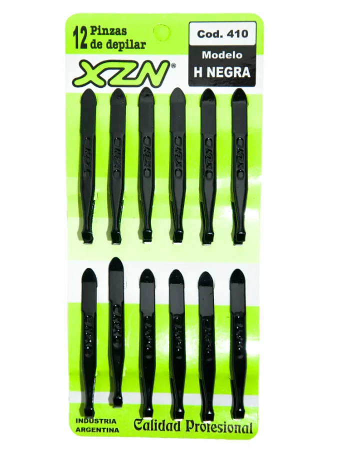 PINZAS PARA DEPILAR Pinzas Depiladoras Negro Blister x12